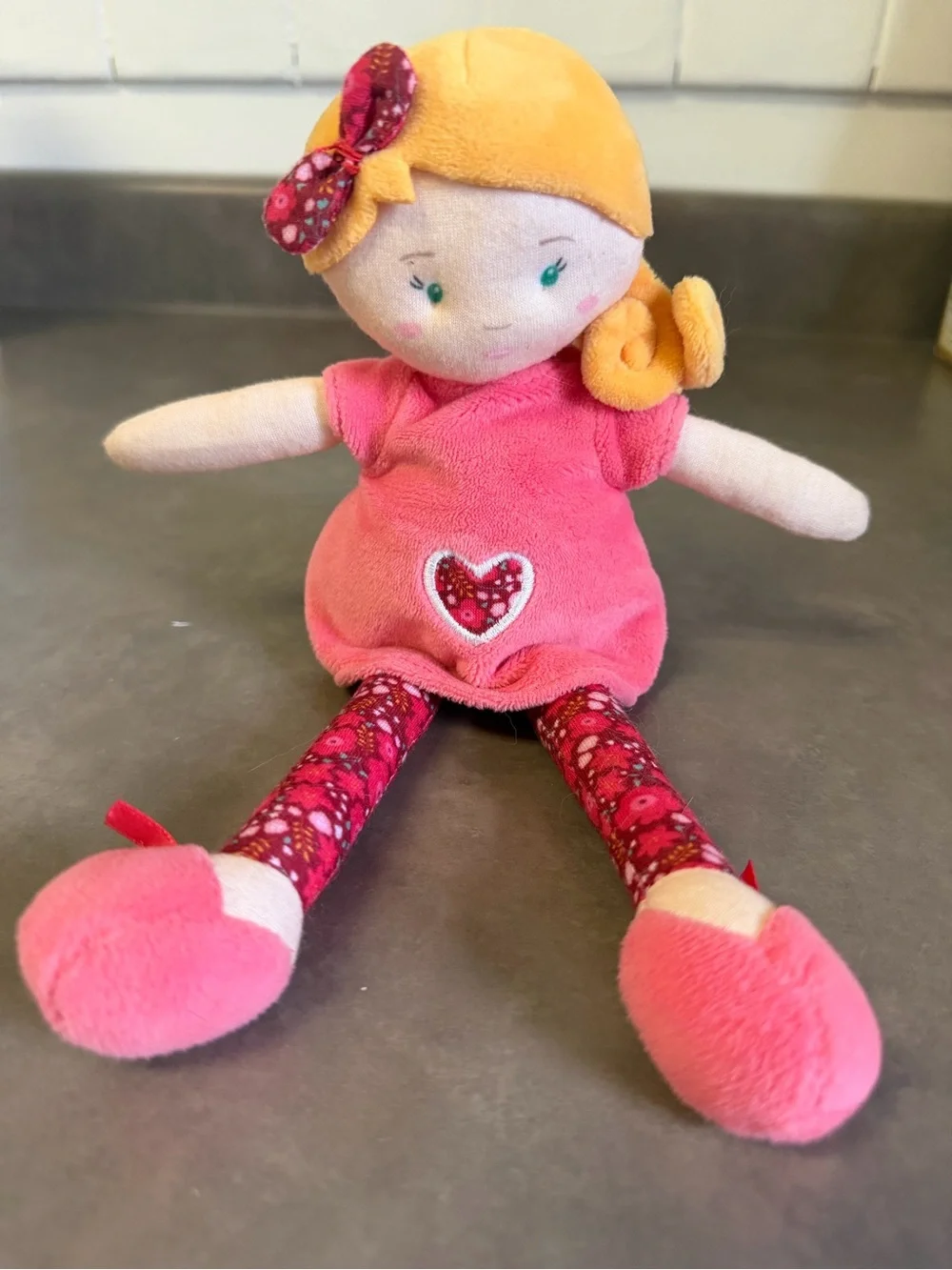 Jolijou Paris French Pink Pajama Party Doll Les Pipelettes Fushia Pyjama Party